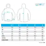 Delphin Cruisair Winter 5t Jacke Größentabelle