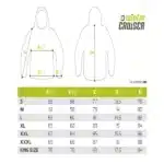 Delphin Winter Cruiser 5t Jacke Größentabelle