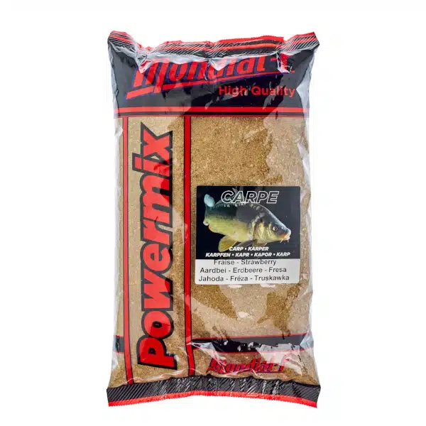 Mondial-F Powermix Karpfen-Erdbeere 1KG Fertigfutter