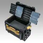 Meiho VS-7090A Tackle Box geöffnet mit modularen Fächern und Transform A Einsatz