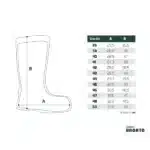 Delphin Bronto Gummistiefel Größentabelle
