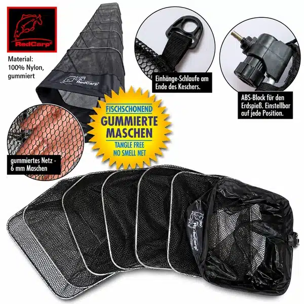 Behr Spezialkescher 3,50m – Karpfen Keepnet gummiert